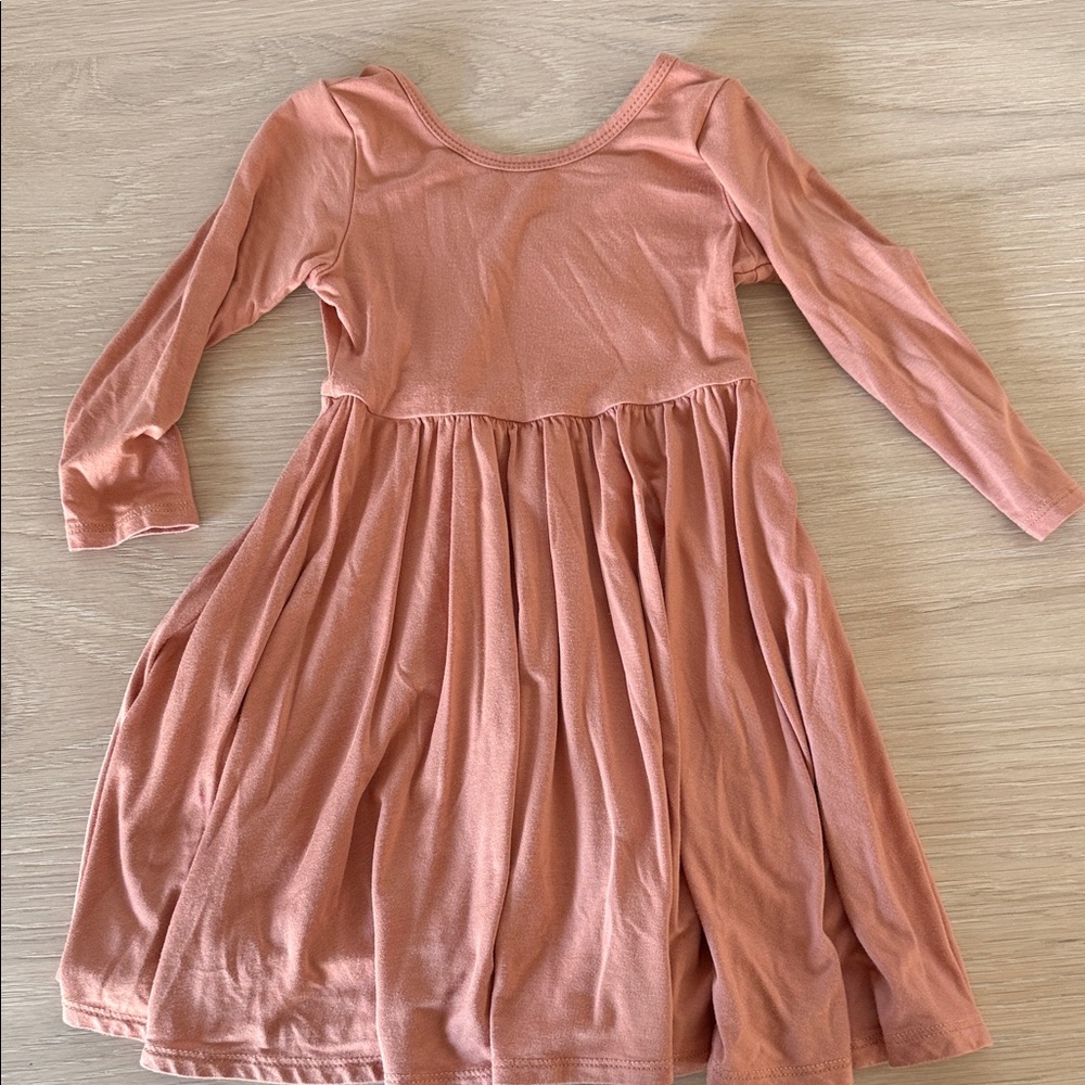 Kyte Baby LS twirl dress 18-24m EUC apricot